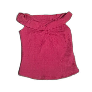Pink off the shoulder Rutched Top size XS/S- NEW